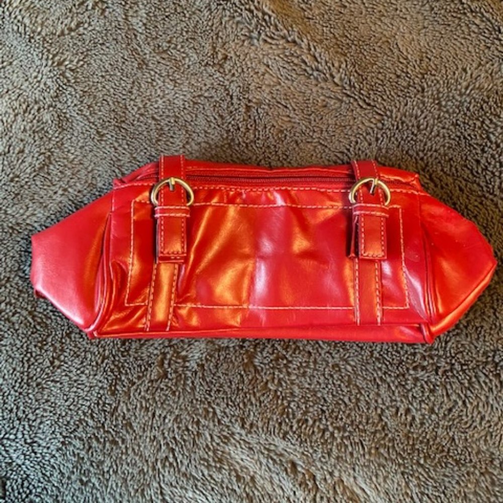 Avon small red clutch purse/makeup bag NWOT